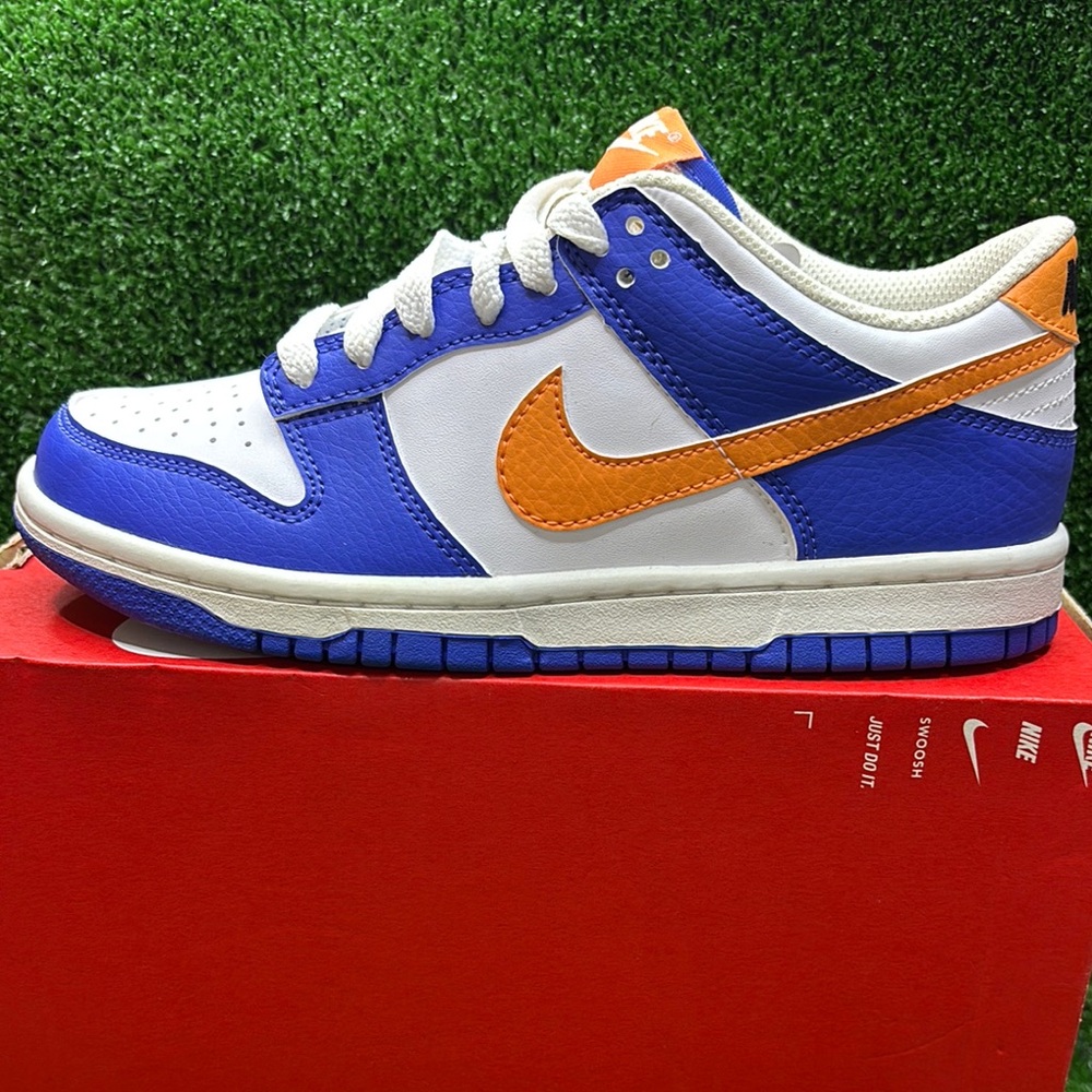 Nike Blue and Orange Sneakers Classic Design